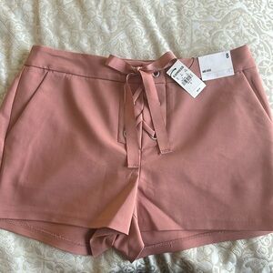 Express mauve dress shorts